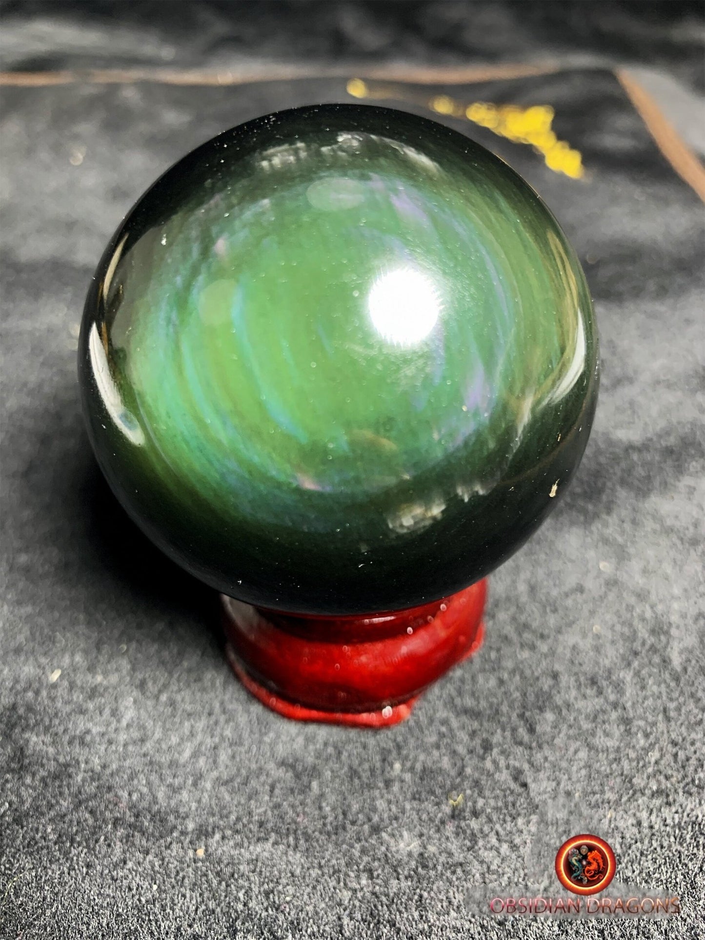 Sphère en obsidienne œil céleste - Unique - 60mm