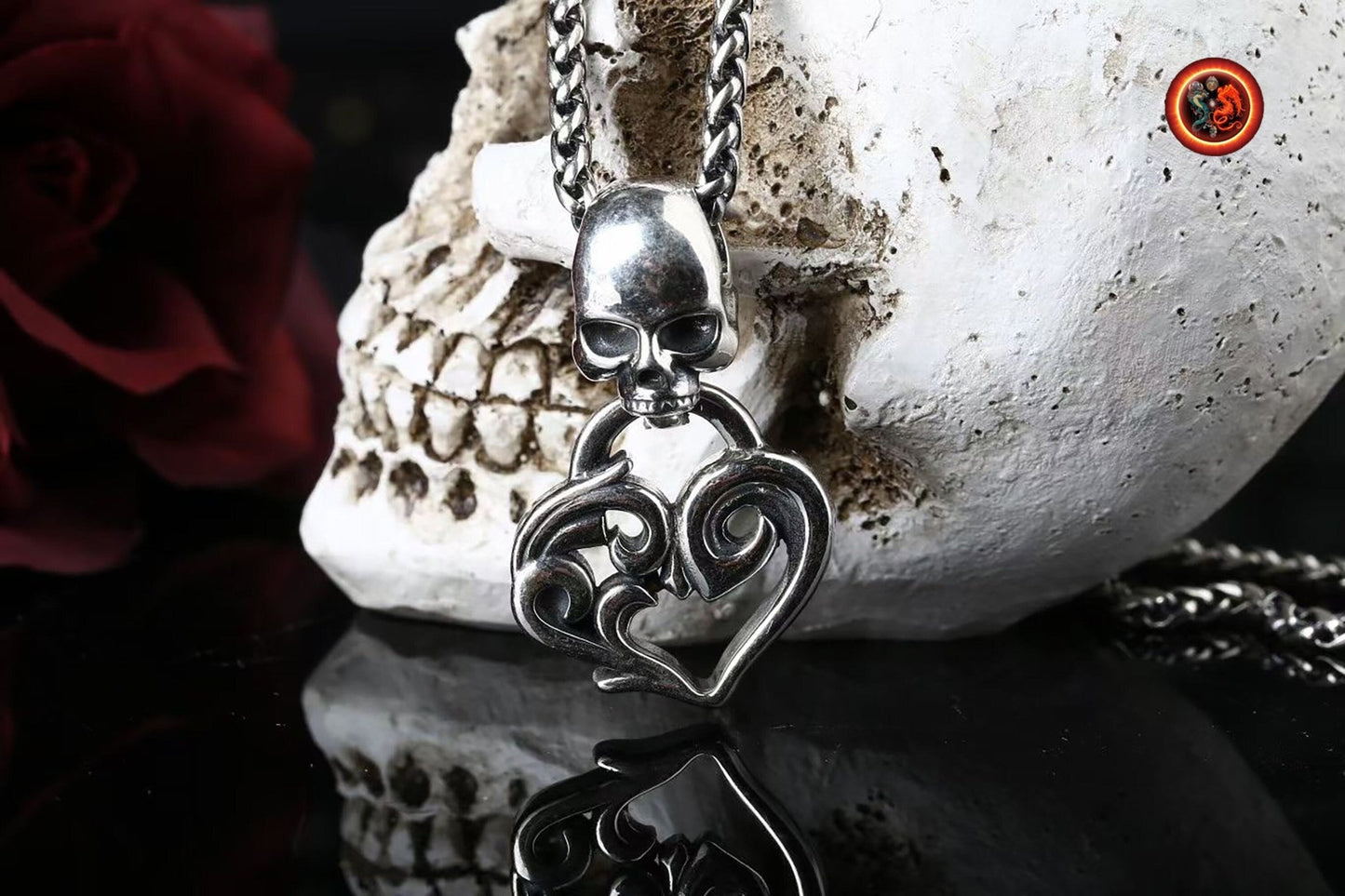 Pendentif crâne- tête de mort- Argent 925