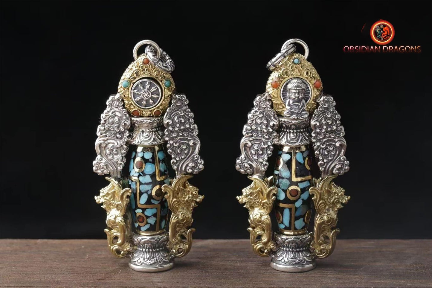 Pendentif DZI tibétain : expulser le mal