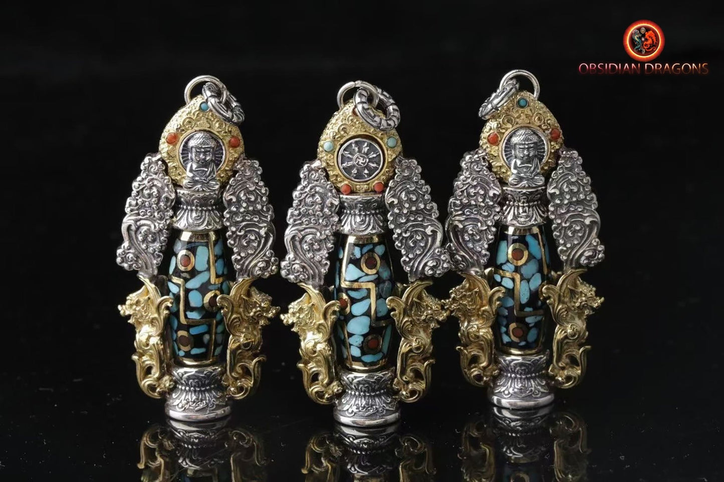 Pendentif DZI tibétain : expulser le mal