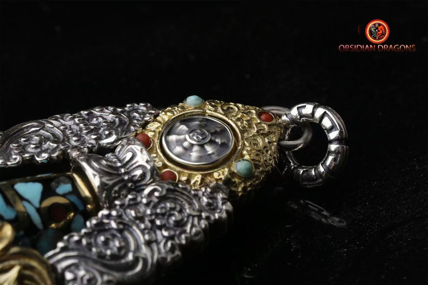 Pendentif DZI tibétain : expulser le mal