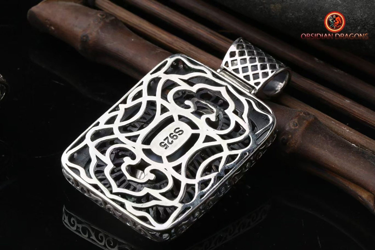 Amulette DZI "dents de tigre"- protection tibétaine