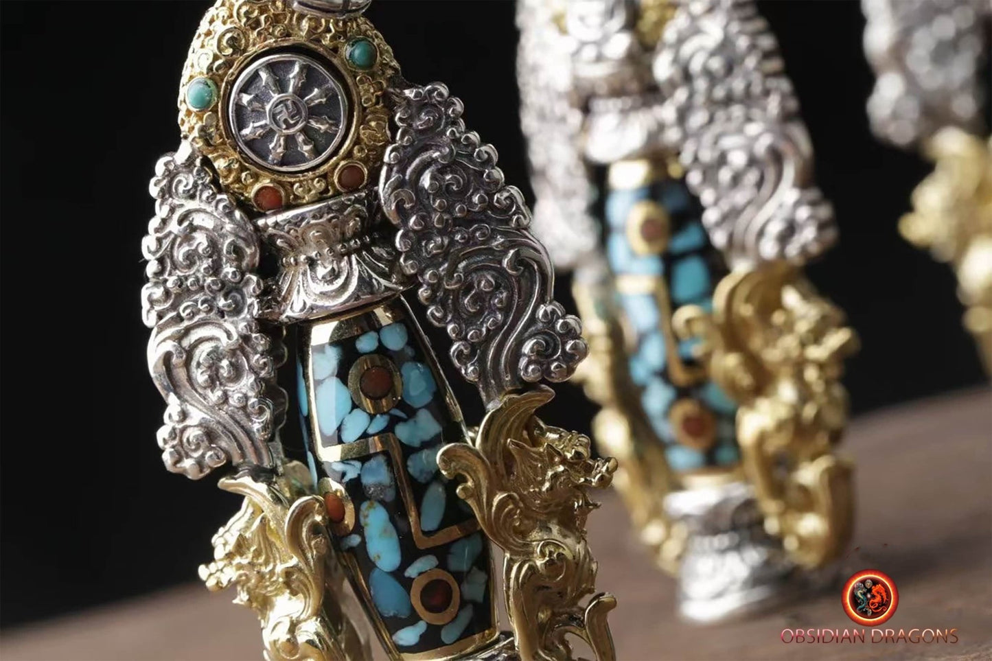 Pendentif DZI tibétain : expulser le mal