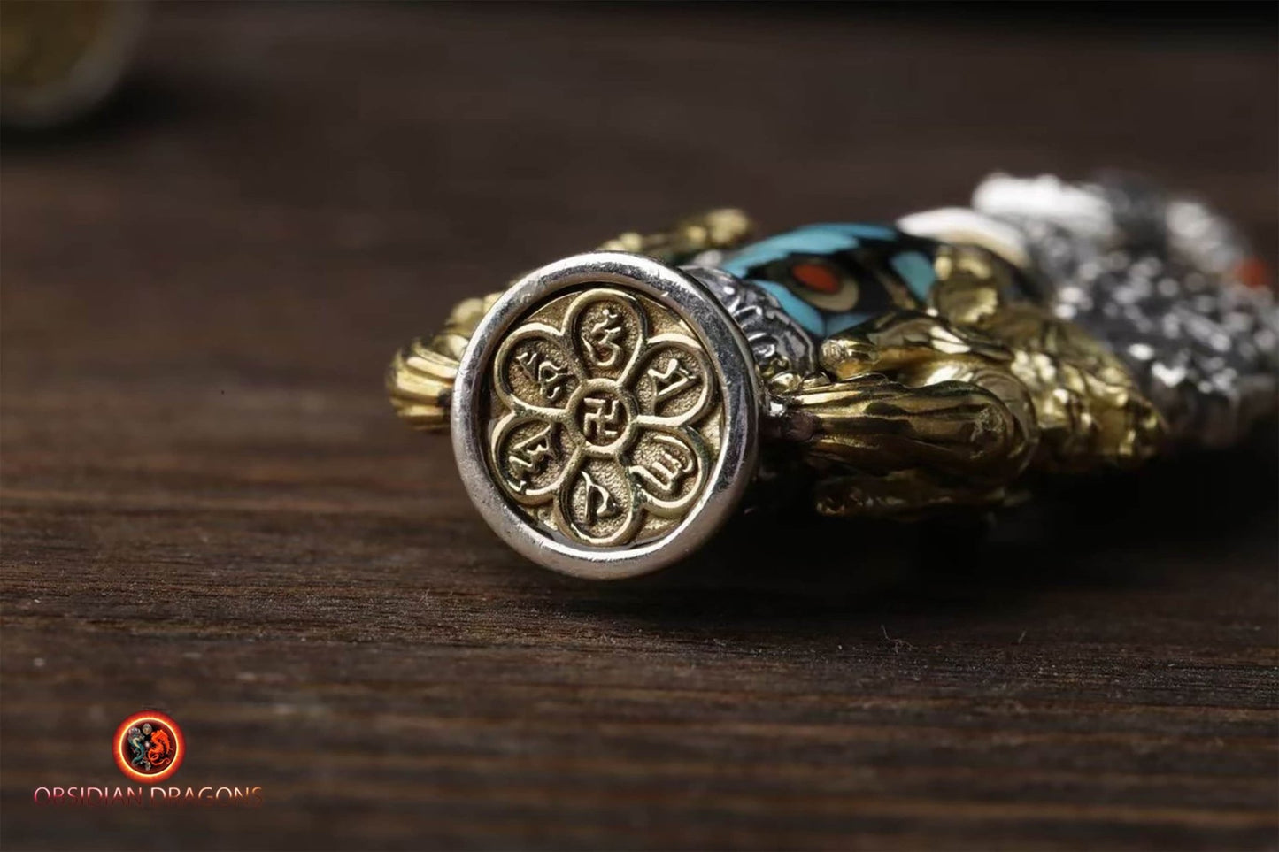 Pendentif DZI tibétain : expulser le mal