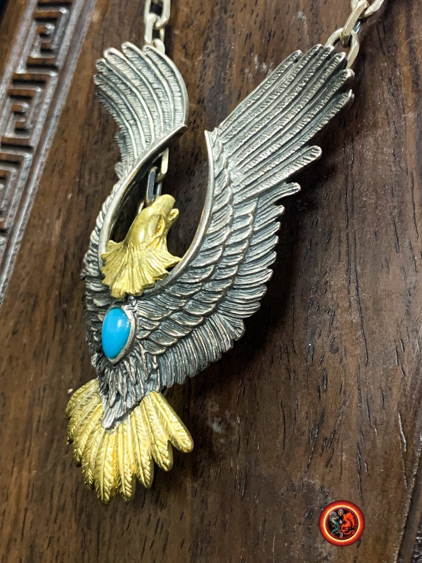 Pendentif aigle- totem chamanique