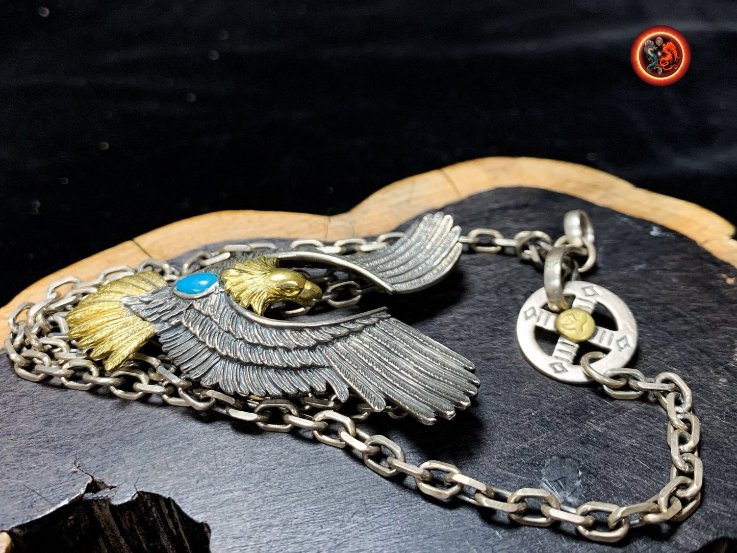 Pendentif aigle- totem chamanique