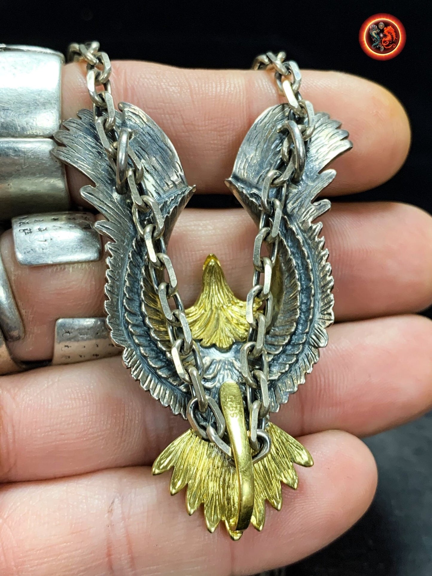 Pendentif aigle- totem chamanique