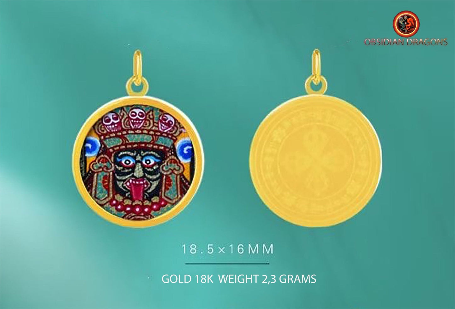 Pendentif Tangka- Zakiram- Or 18K