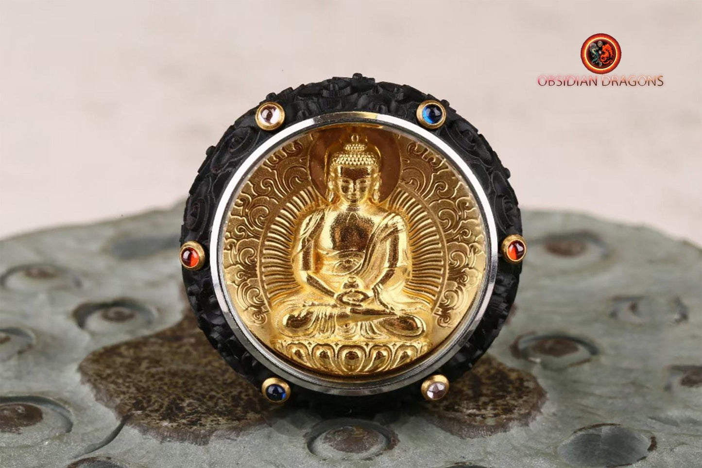 Pendentif Bouddha- Ghau- Amitabha