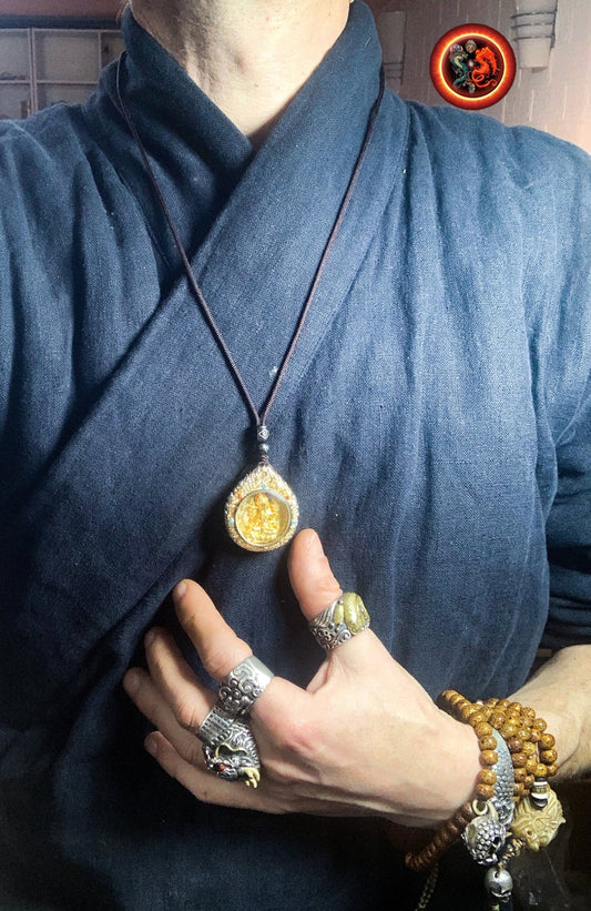 Pendentif ghau- Bouddha- Tara verte