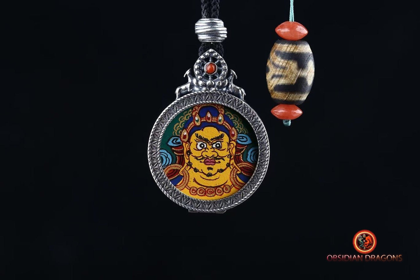 Pendentif Tangka tibétain- Jambhala