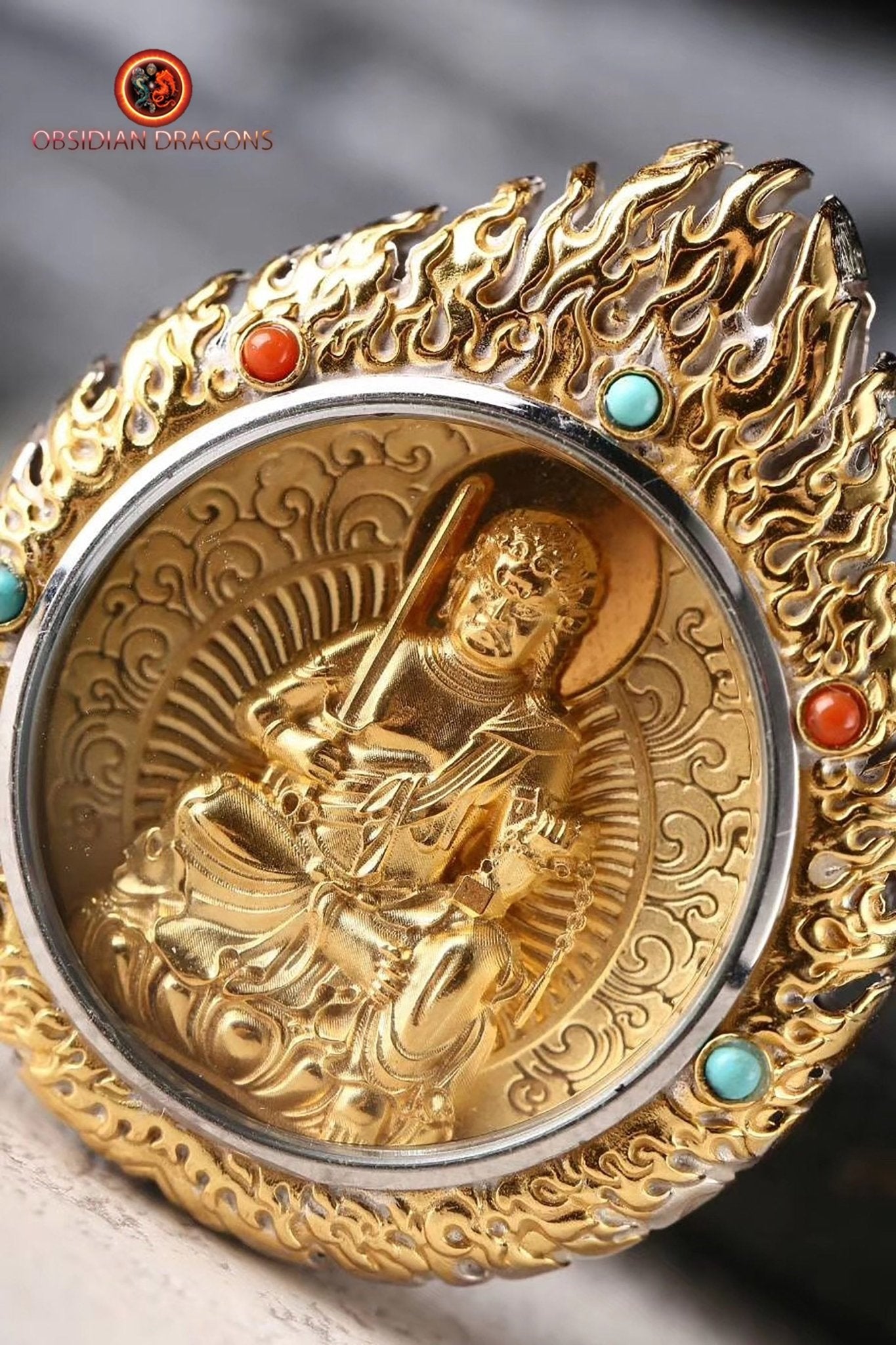 Pendentif ghau- Bouddha Acala