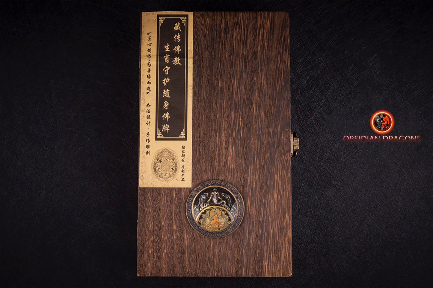 Pendentif thangka tibétain- Bouddha- Tara