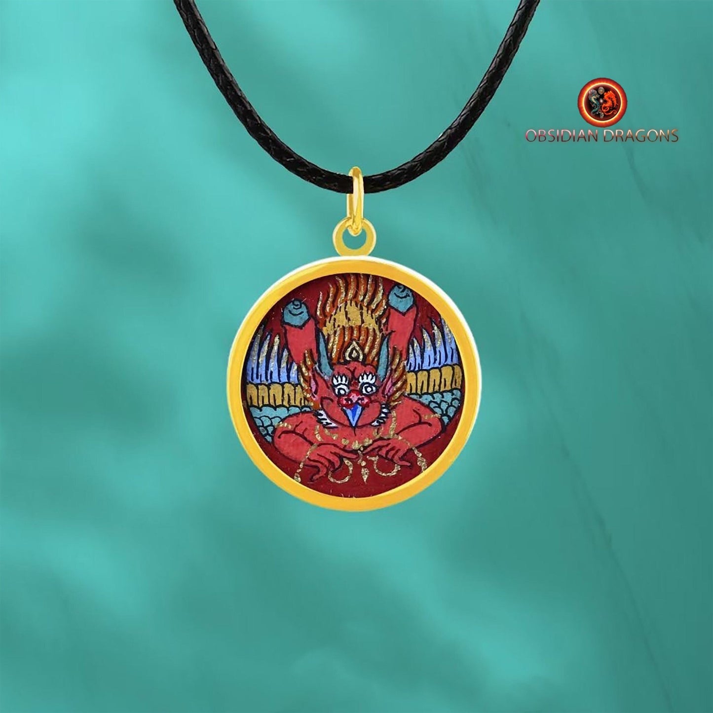 Pendentif Tangka- Garuda- Or 18K