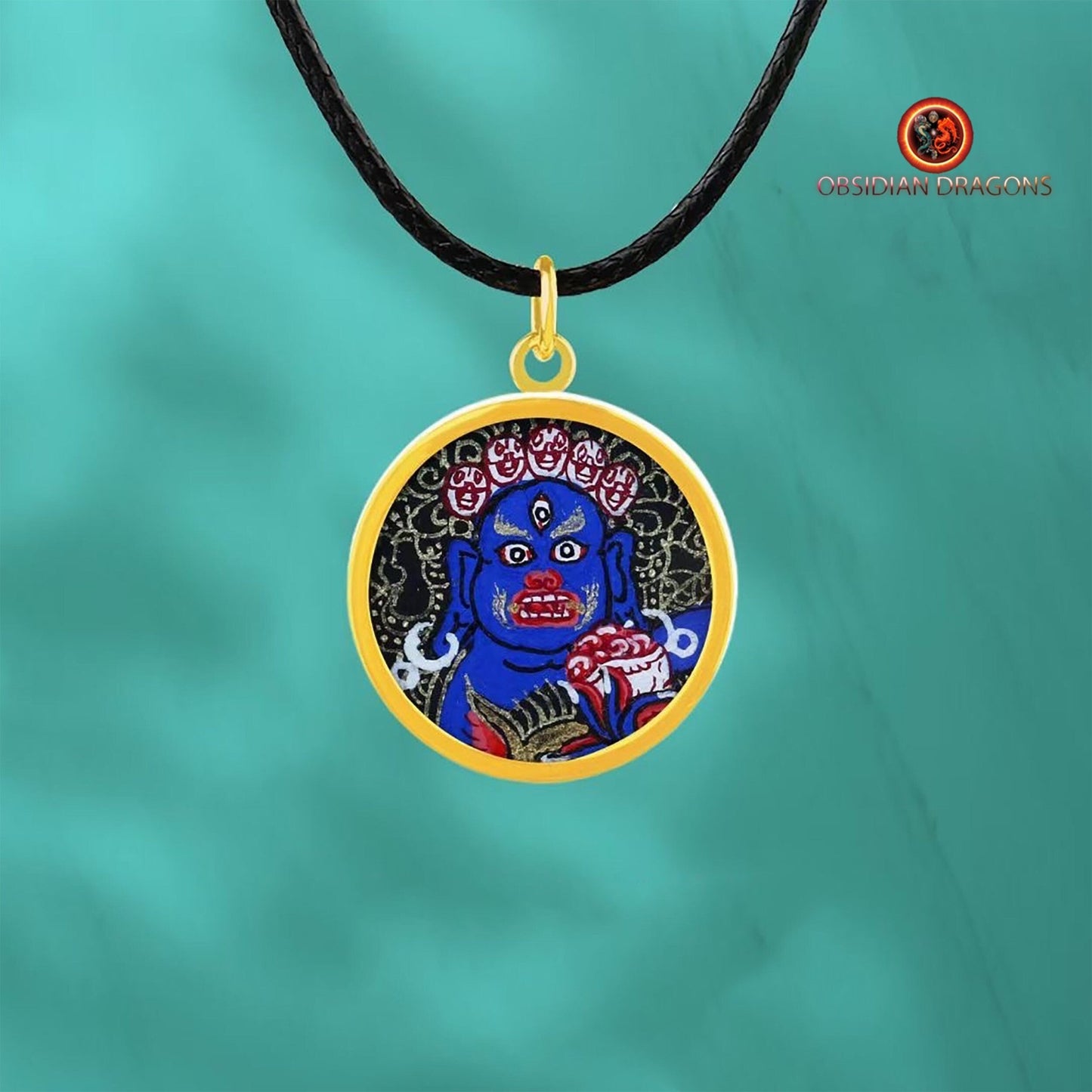 Pendentif Tangka- Vajrapani- Or 18K