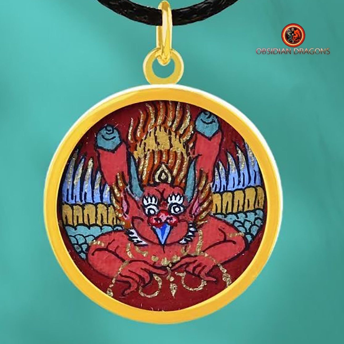 Pendentif Tangka- Garuda- Or 18K