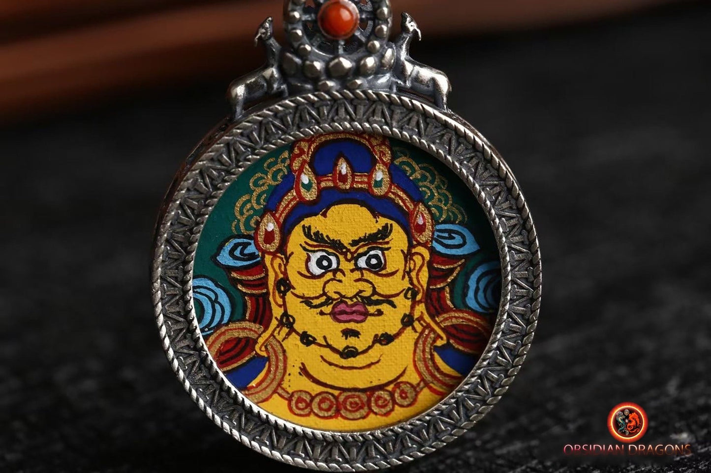 Pendentif Tangka tibétain- Jambhala