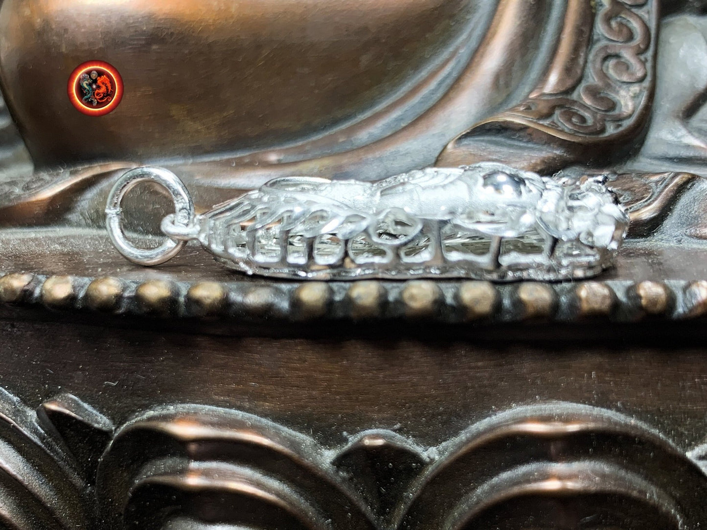 Pendentif bouddha en argent- Bodhisattva Guan Yin