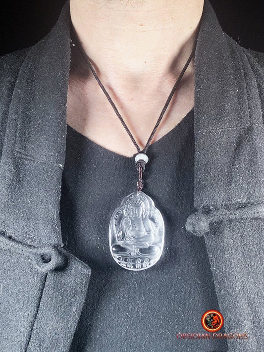 Pendentif bouddha en cristal- Amitabha