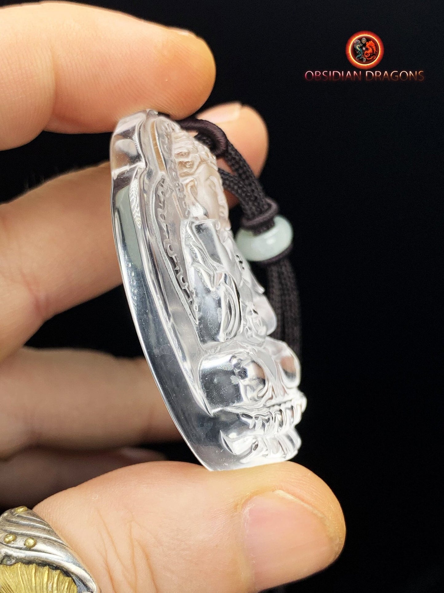 Pendentif bouddha en cristal- Amitabha