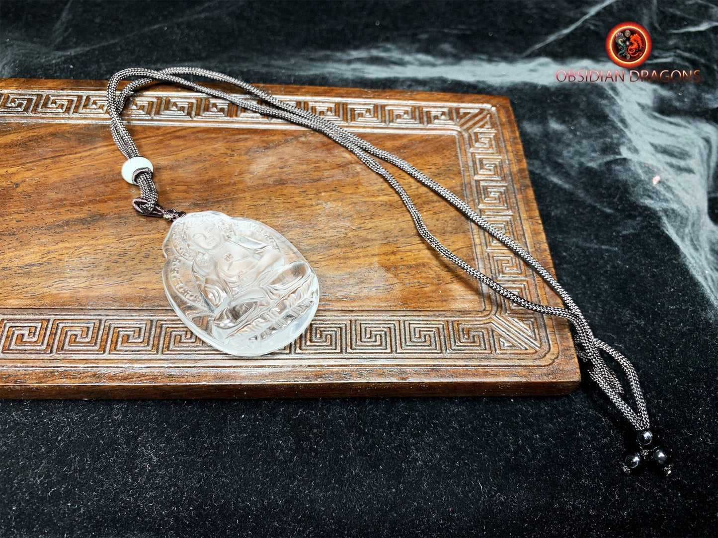Pendentif bouddha en cristal- Amitabha
