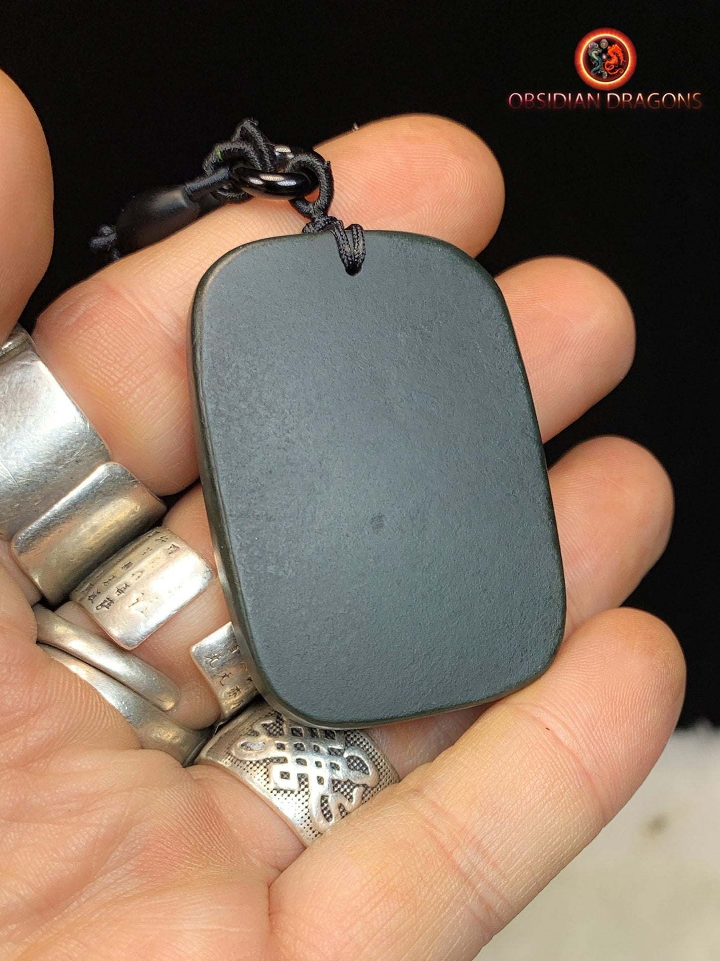 Pendentif bouddha en jade - Chenrezi