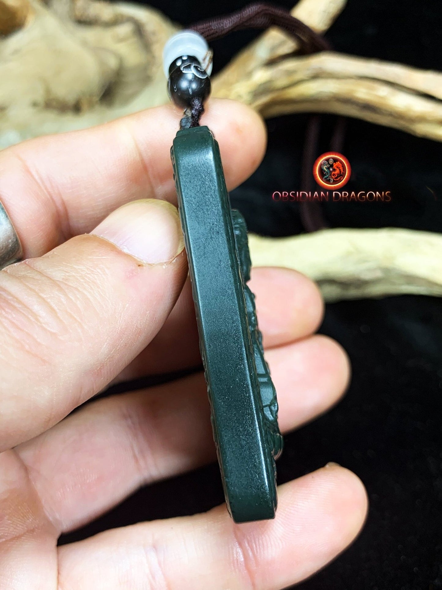 Pendentif bouddha en jade - Chenrezi