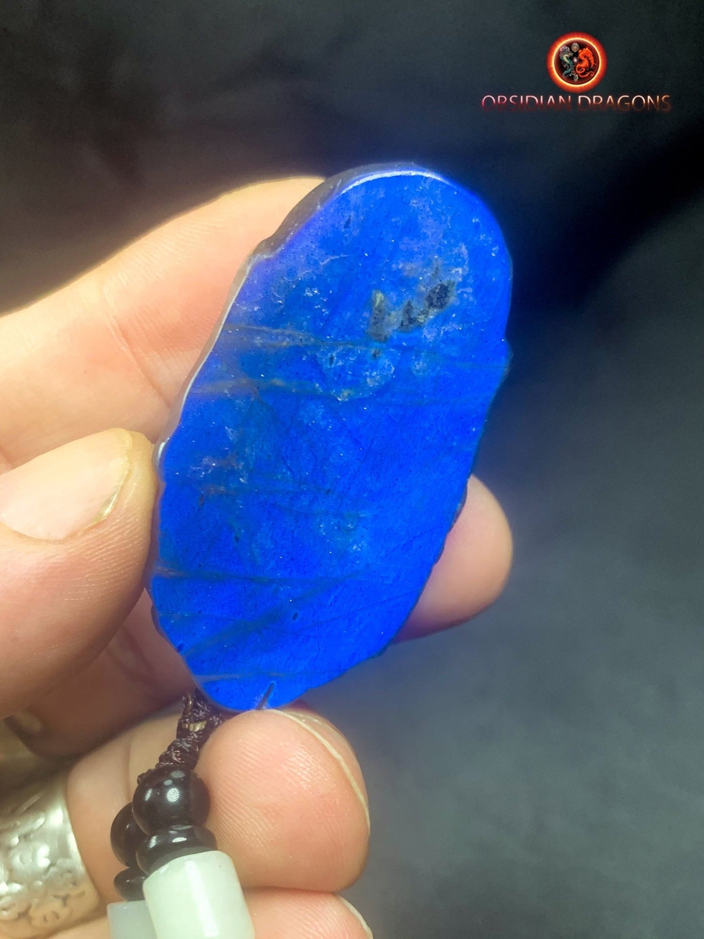 Pendentif Bouddha en labradorite- Guan Yin