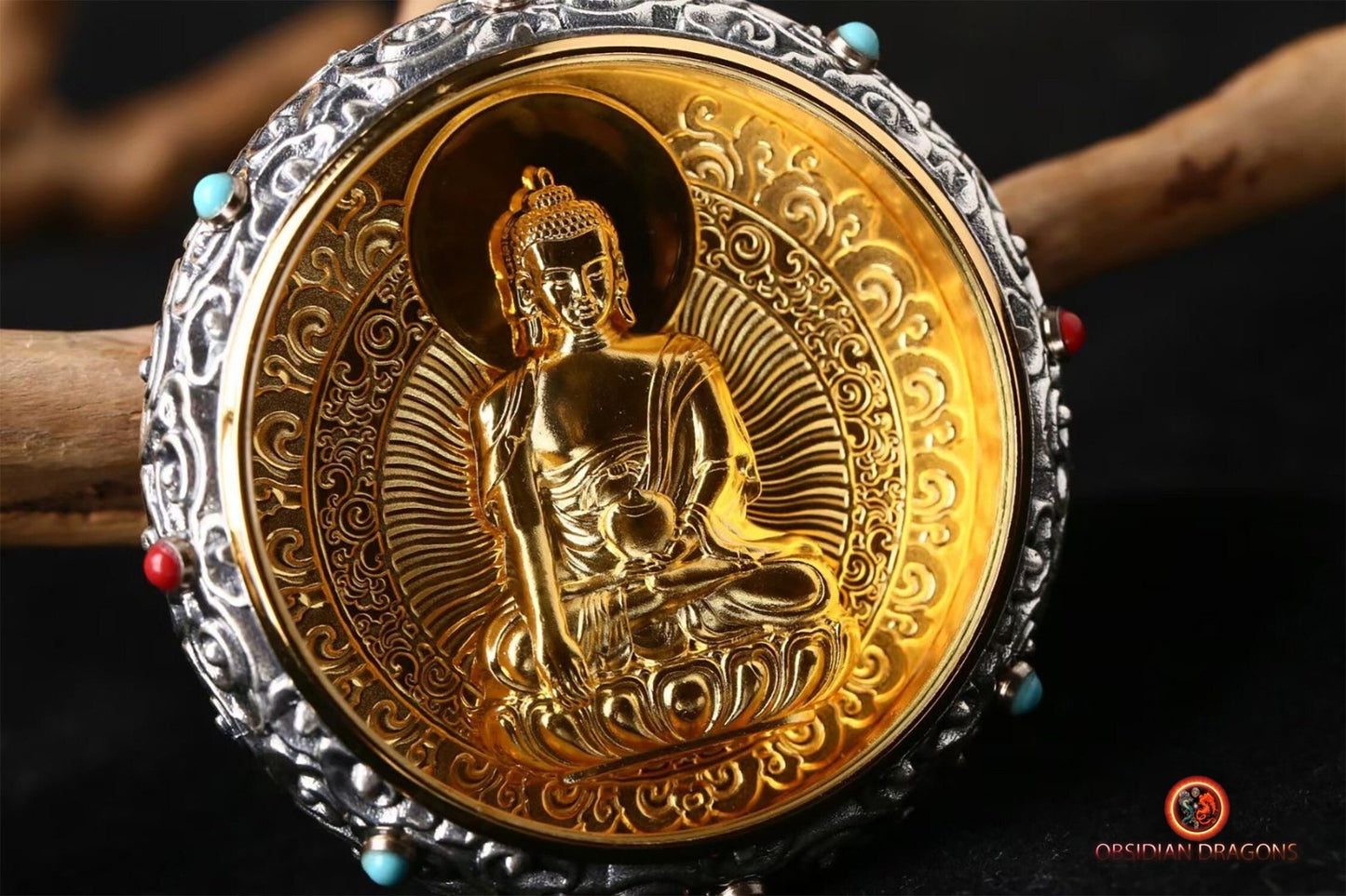 Ghau- Pendentif bouddha médecine