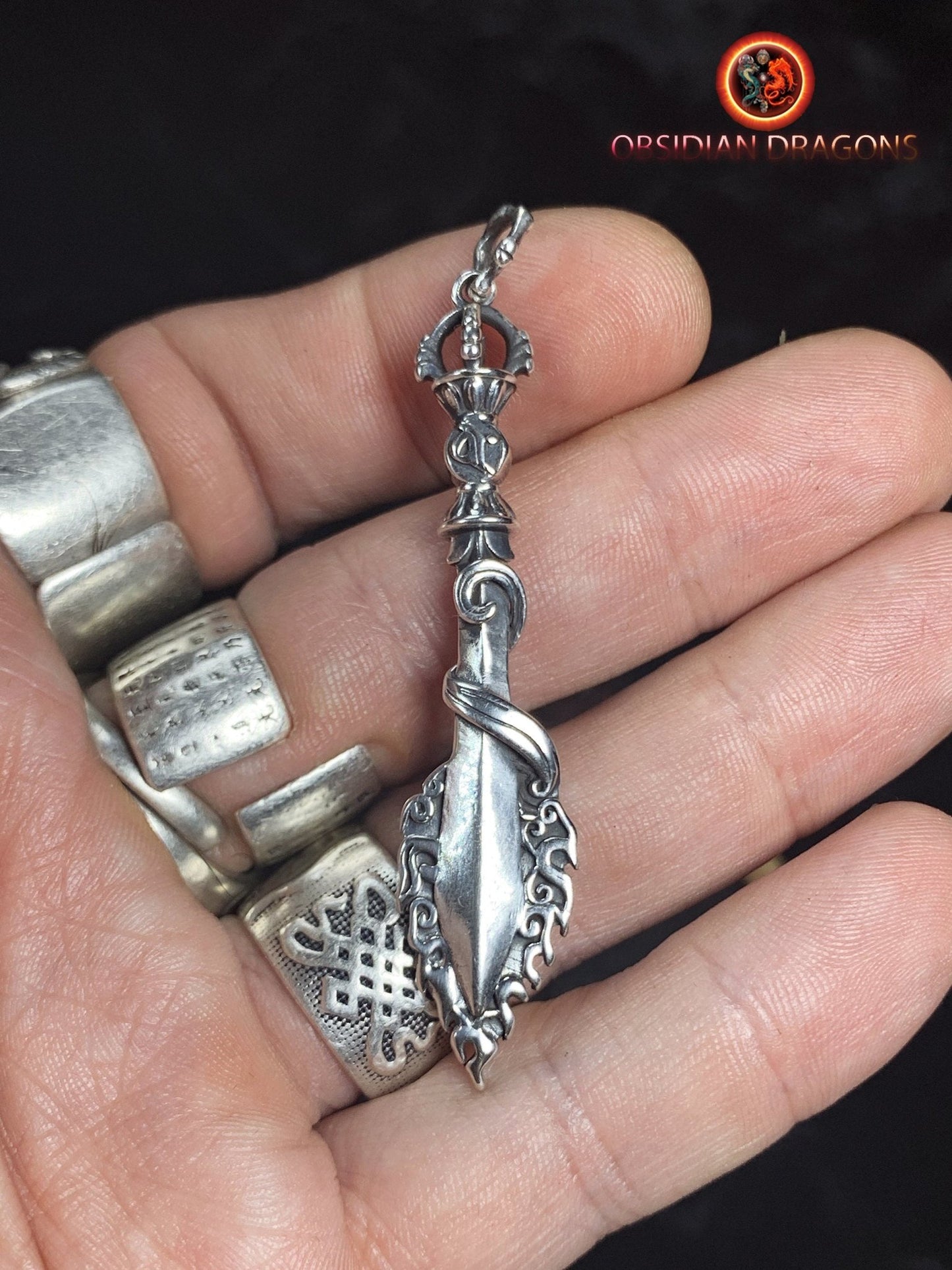 Pendentif épée de manjushri- protection bouddhiste