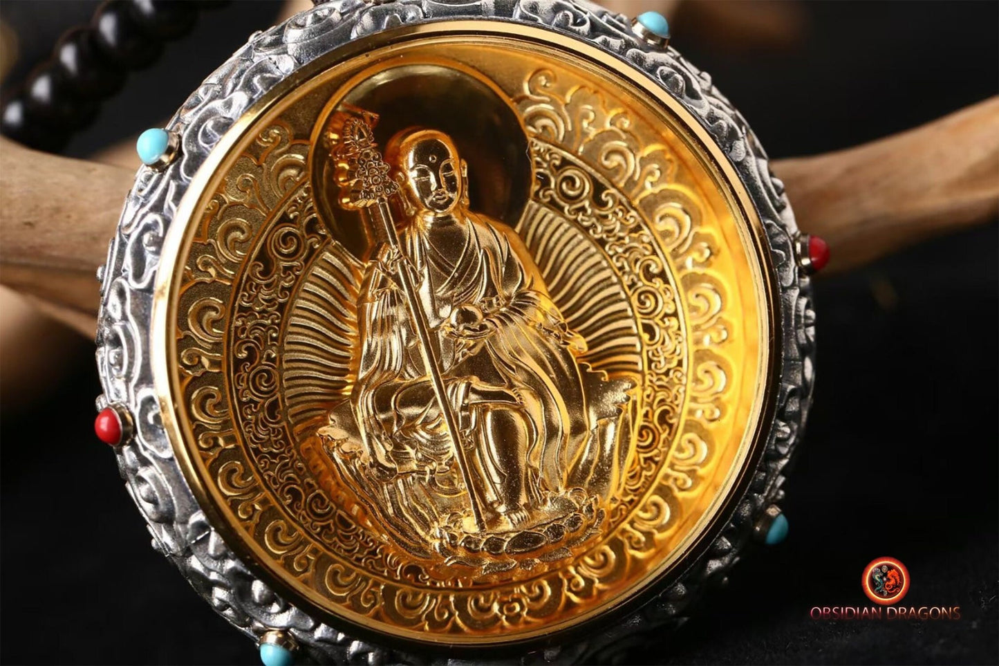 Ghau- Pendentif bouddha- Jizo- Dizang
