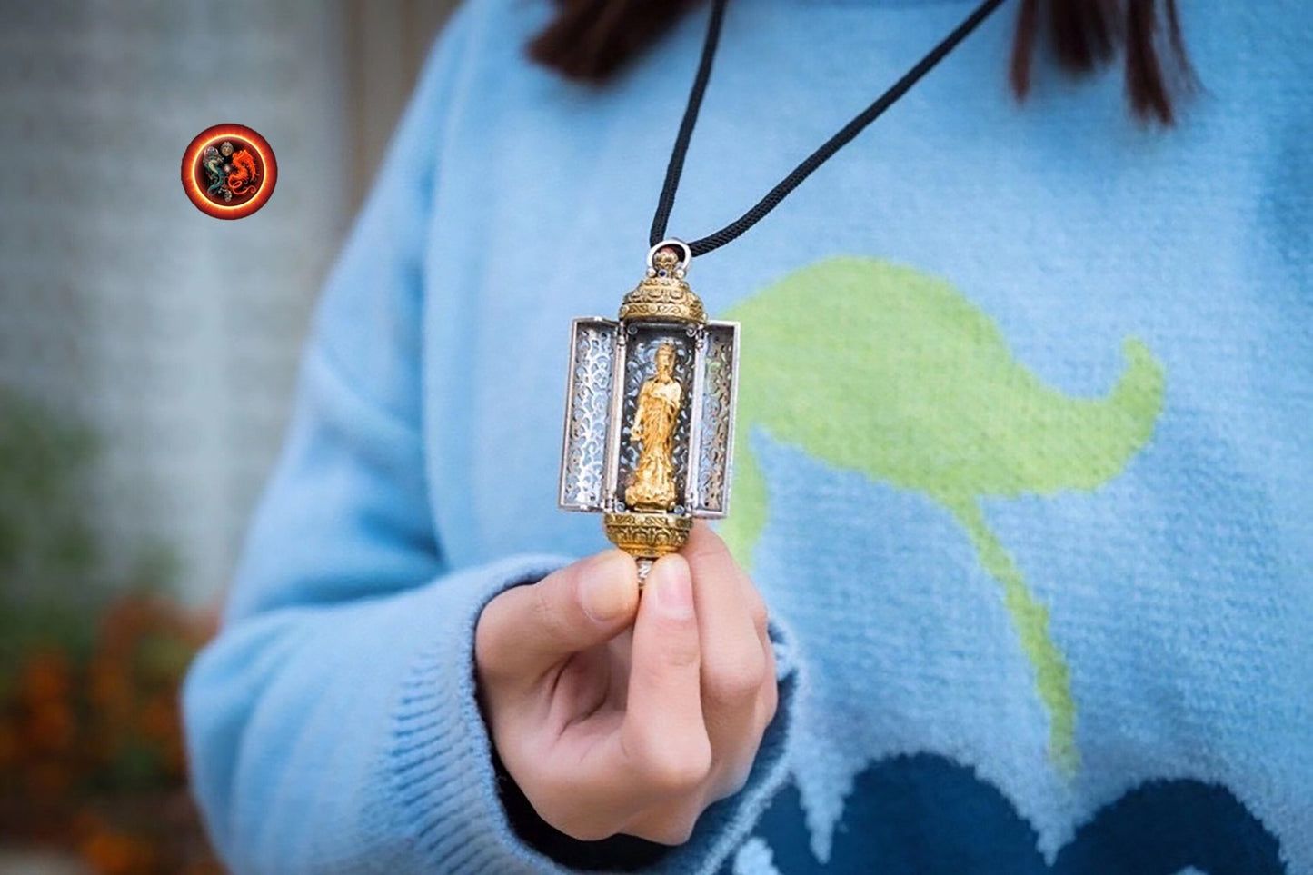 Pendentif bouddha- Ghau- Amitabha- Amitofo