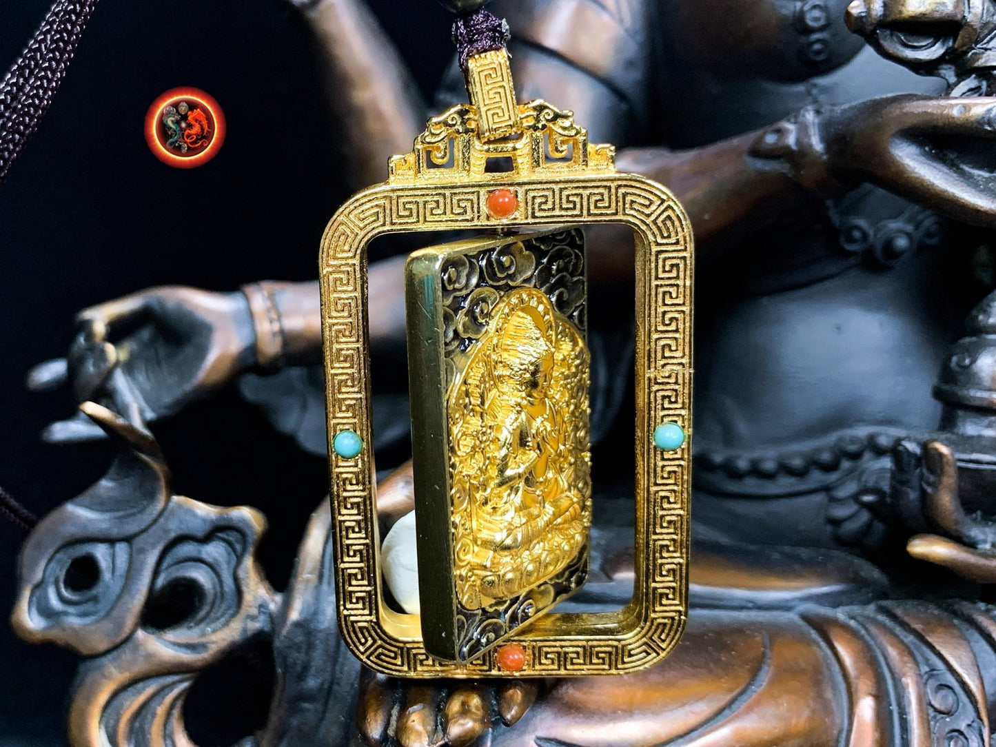 Pendentif bouddha- Bodhisattva Samantabhadra