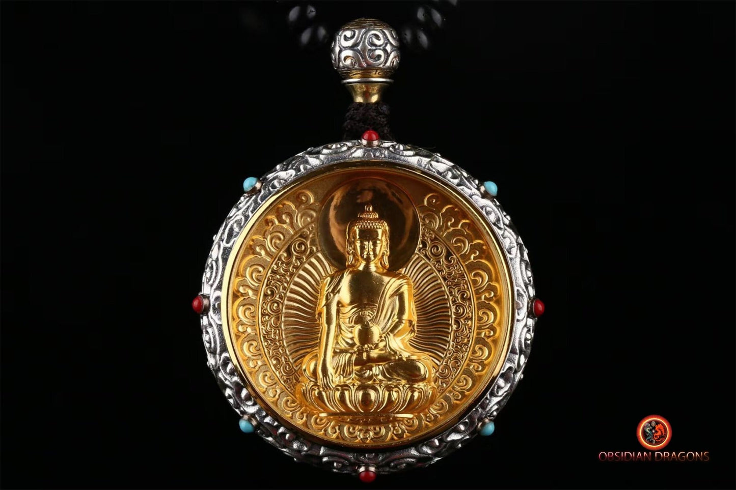 Ghau- Pendentif bouddha médecine