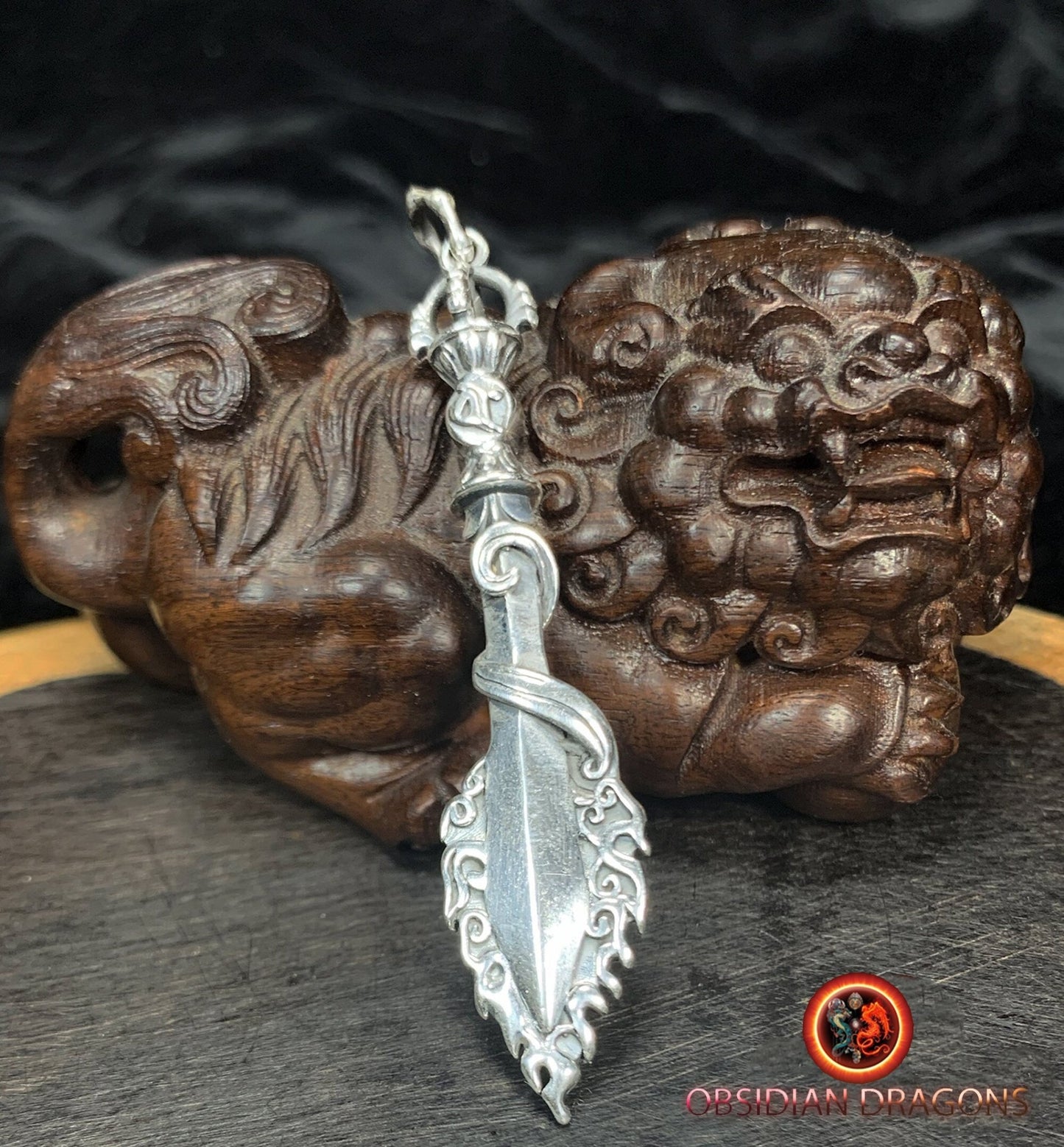 Pendentif épée de manjushri- protection bouddhiste