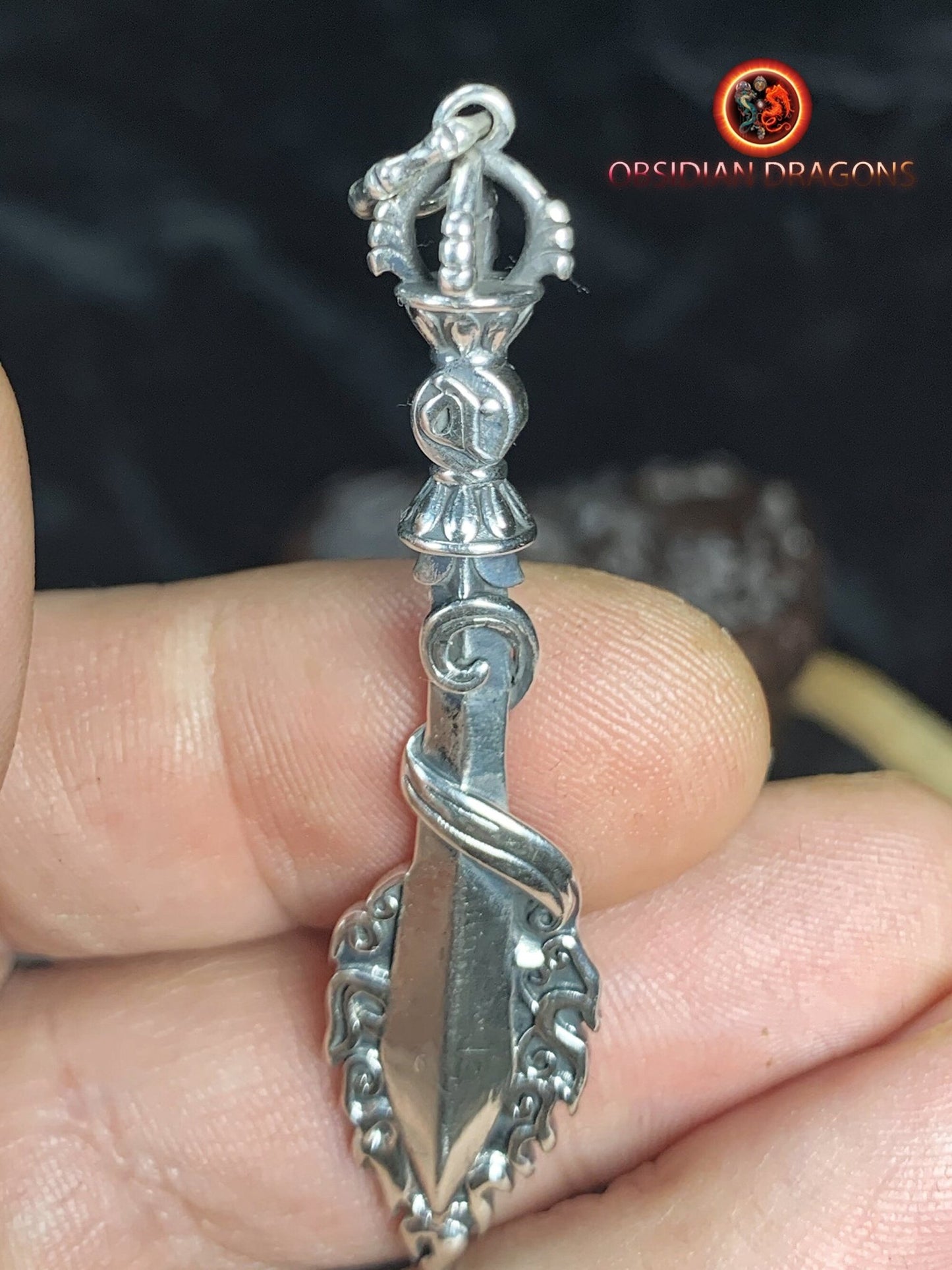 Pendentif épée de manjushri- protection bouddhiste