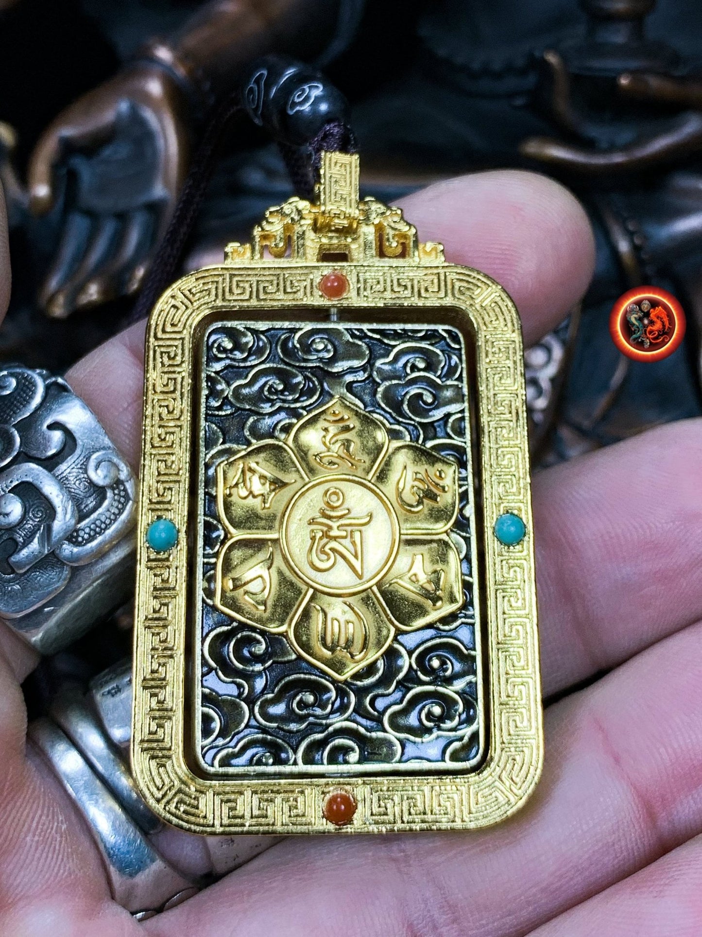 Pendentif bouddha- Bodhisattva Samantabhadra