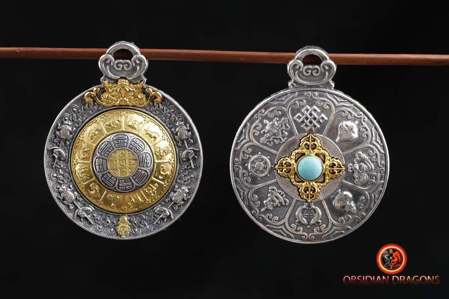 Amulette de protection bouddhiste- Argent 925