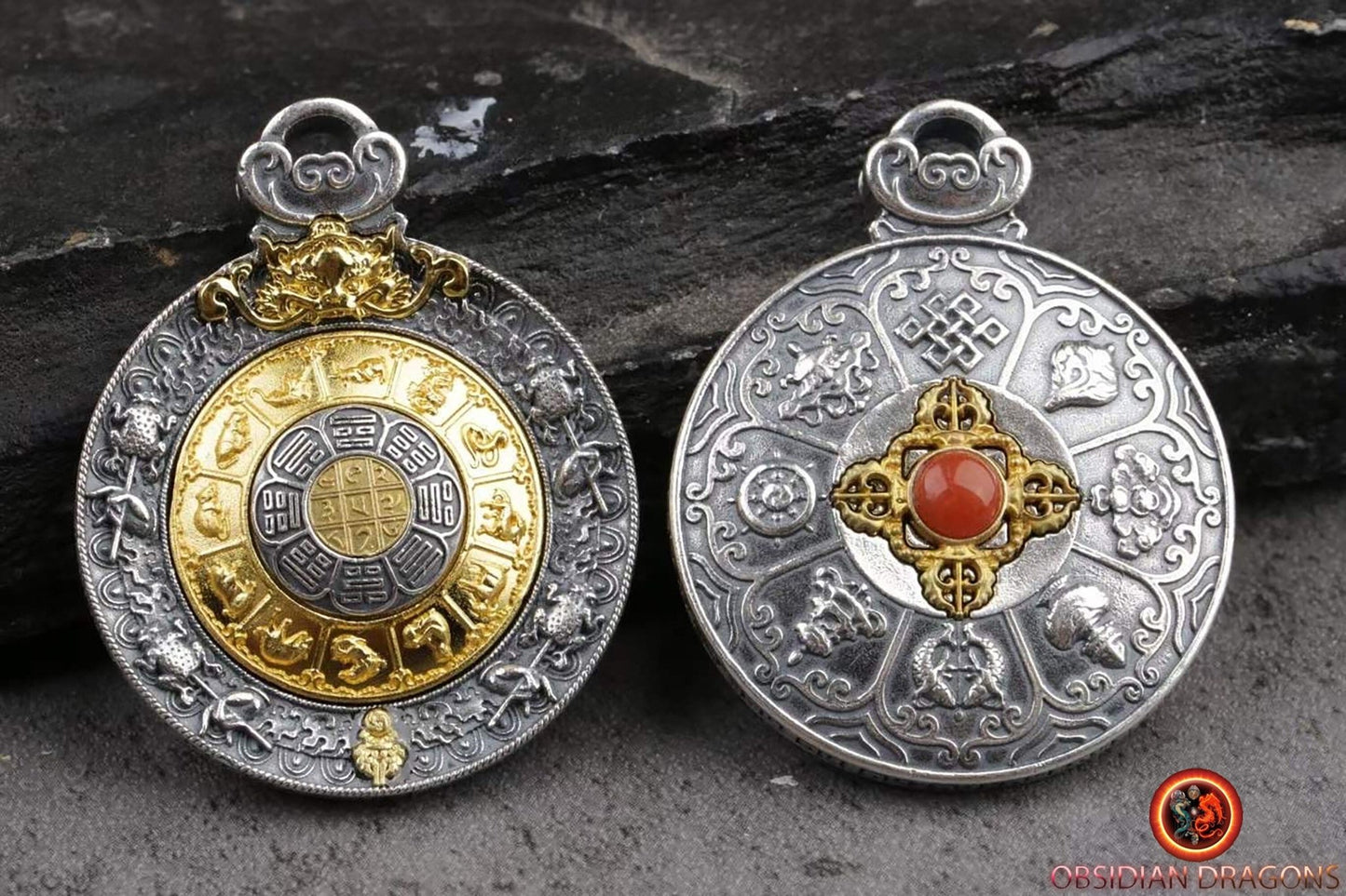 Amulette de protection bouddhiste- Argent 925