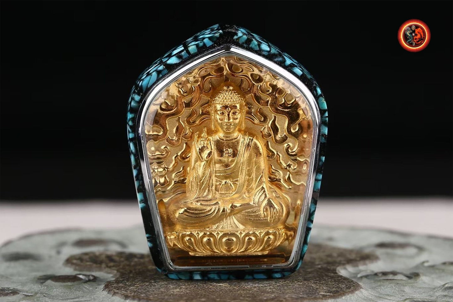 Pendentif Bouddha Vairocana- Ghau