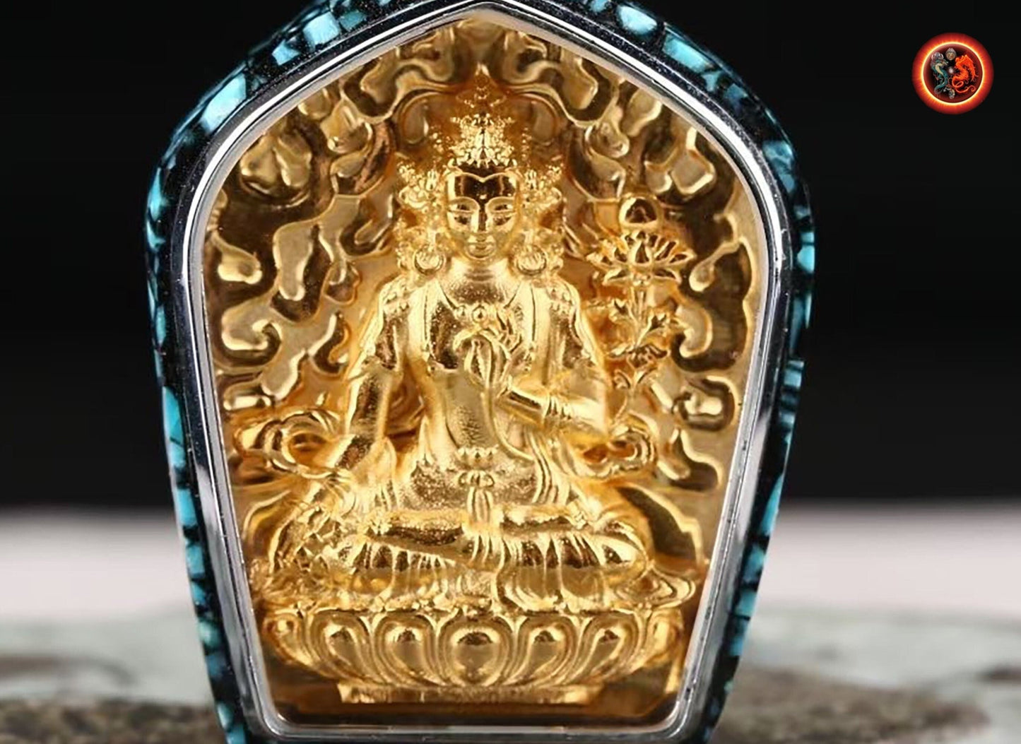 Pendentif Bouddha- Samantabhadra- Ghau