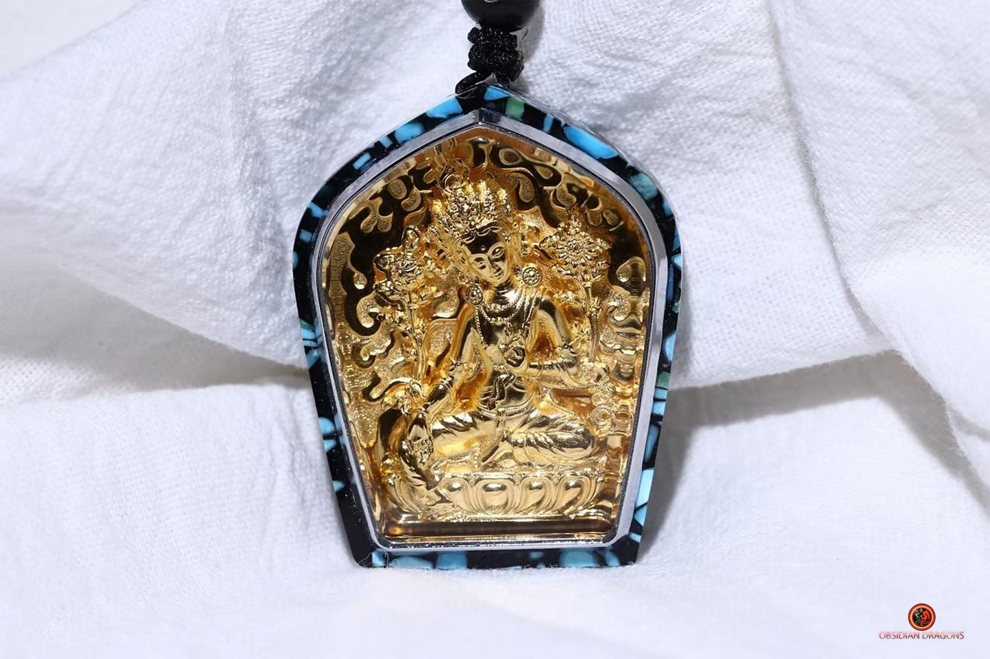 Pendentif Bouddha- Tara verte- Ghau
