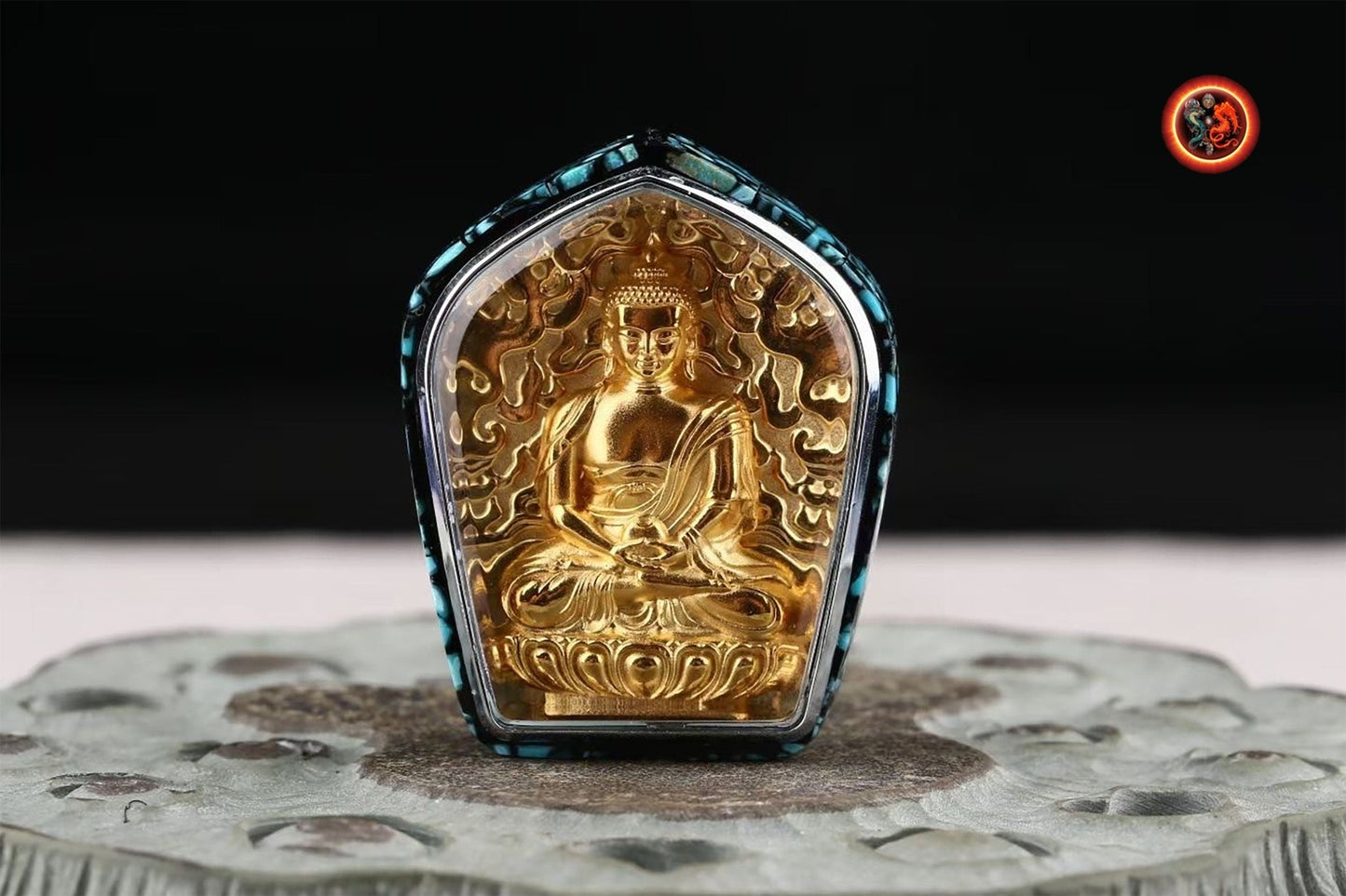 Pendentif Bouddha amitabha- Ghau
