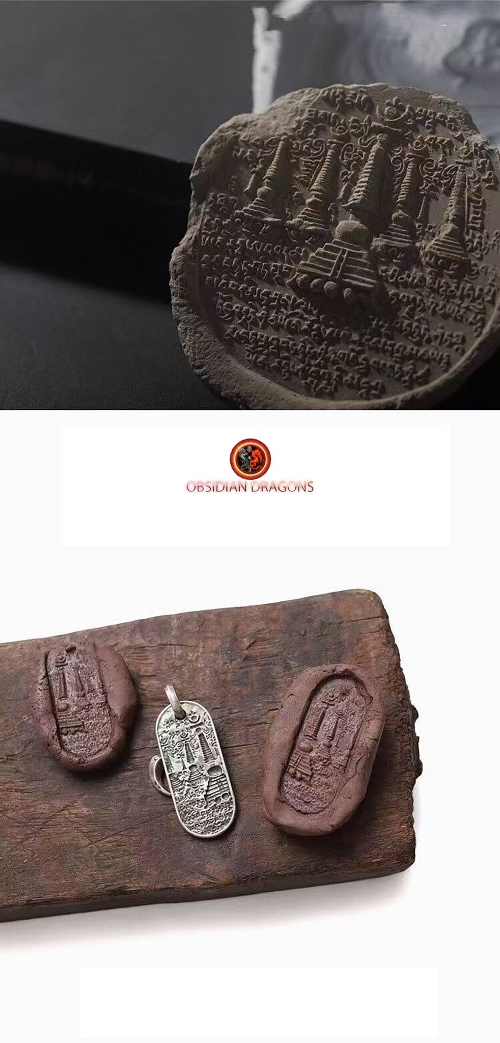pendentif dorje tibétain- Les tours du royaume de Guge