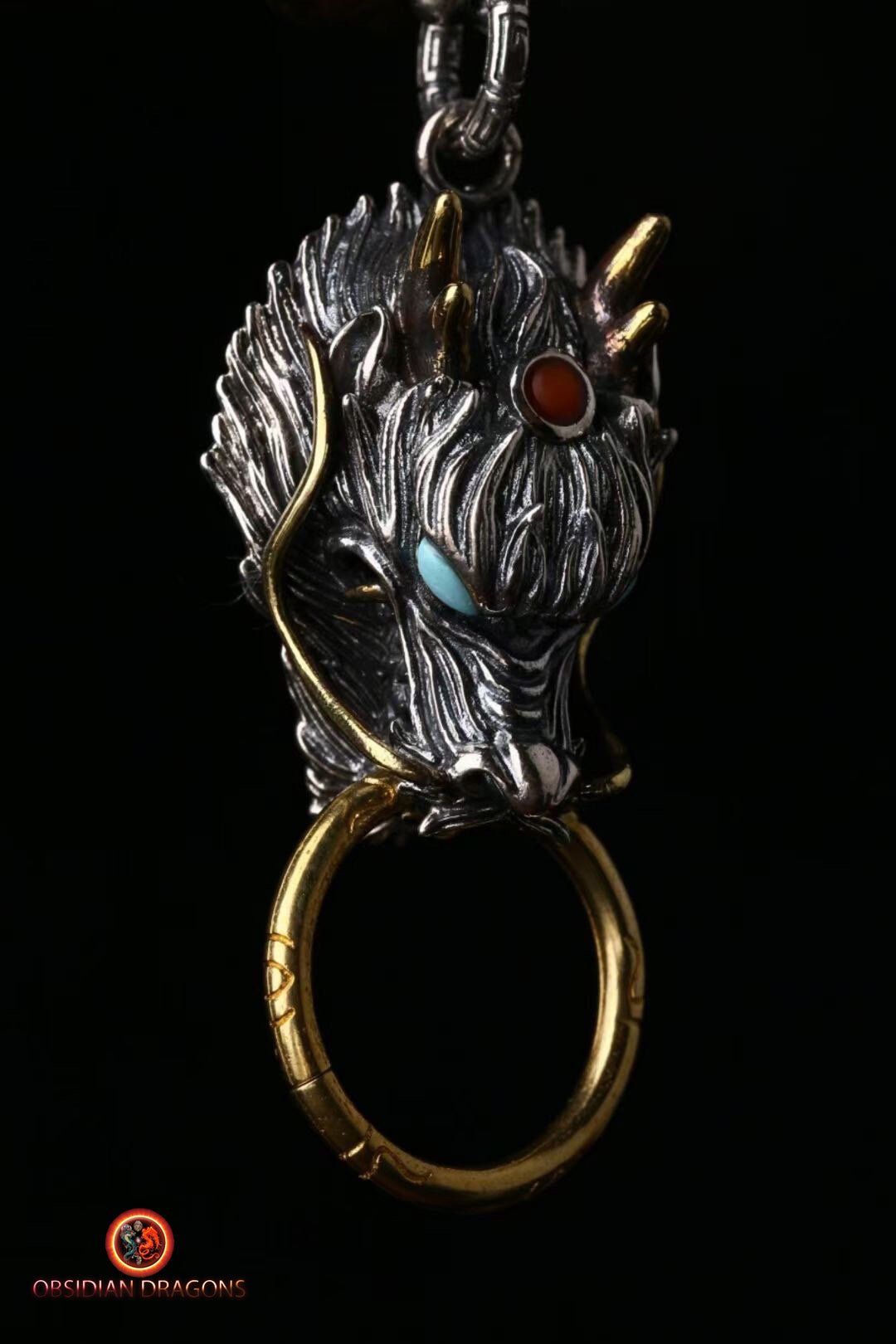Pendentif Dragon Artisanal : Protection Feng Shui