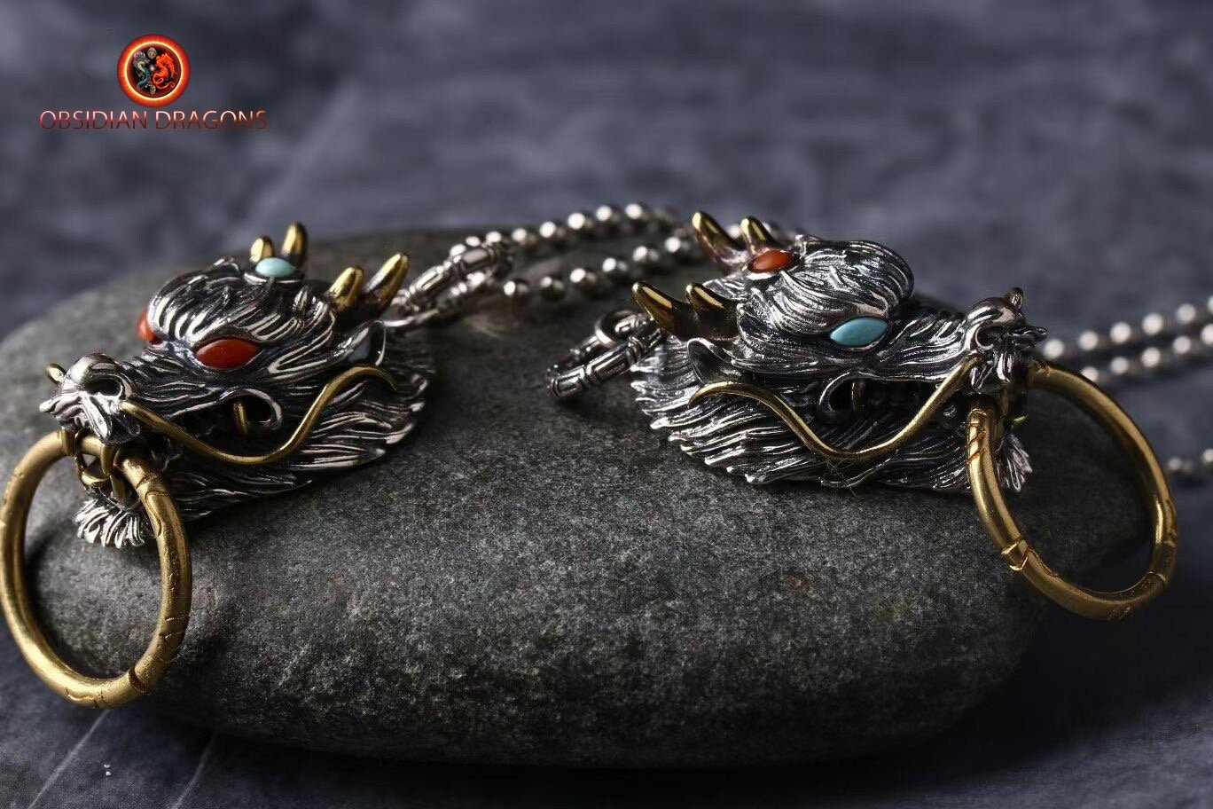 Pendentif Dragon Artisanal : Protection Feng Shui