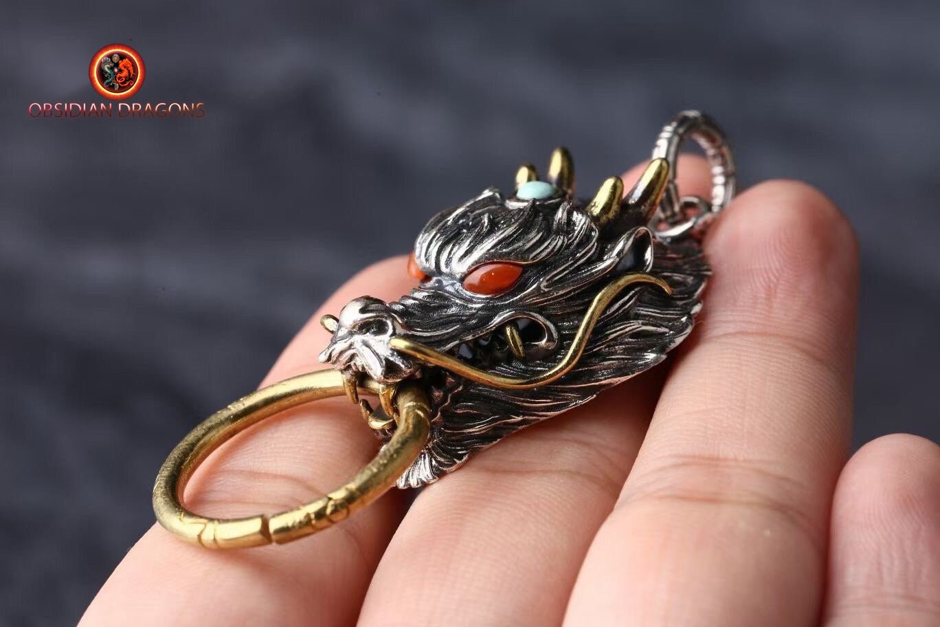 Pendentif Dragon Artisanal : Protection Feng Shui