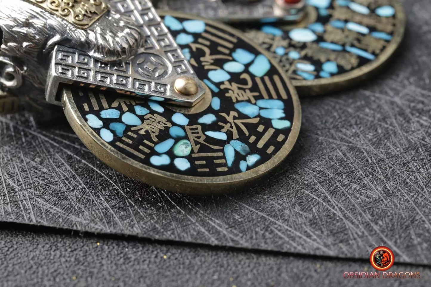 Pendentif feng shui- protection du buffle