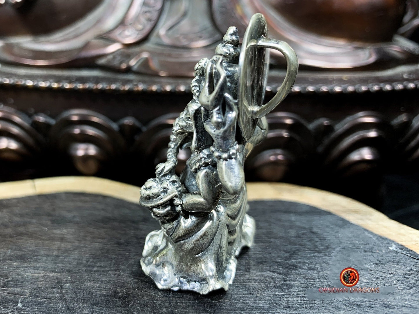 Grand pendentif de Ganesh- Détruire les obstacles- Argent