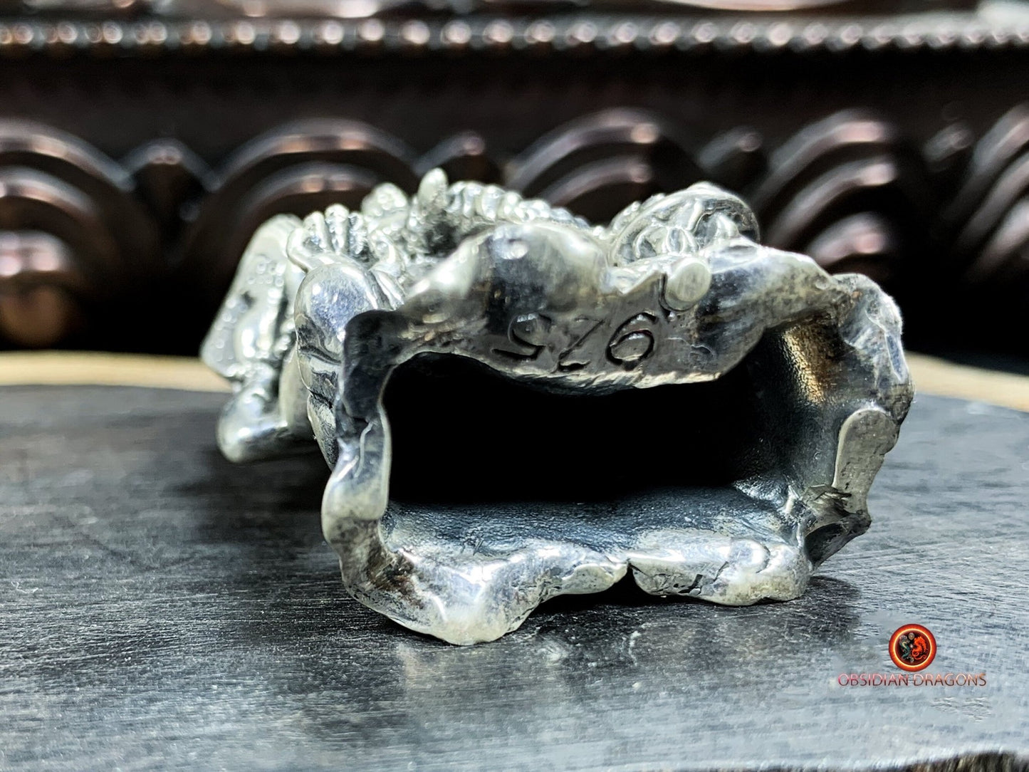 Grand pendentif de Ganesh- Détruire les obstacles- Argent
